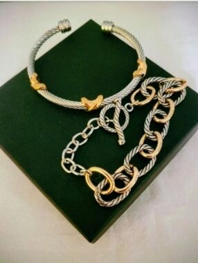 David Yurman Style Bracelets